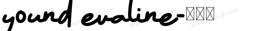yound evaline字体转换